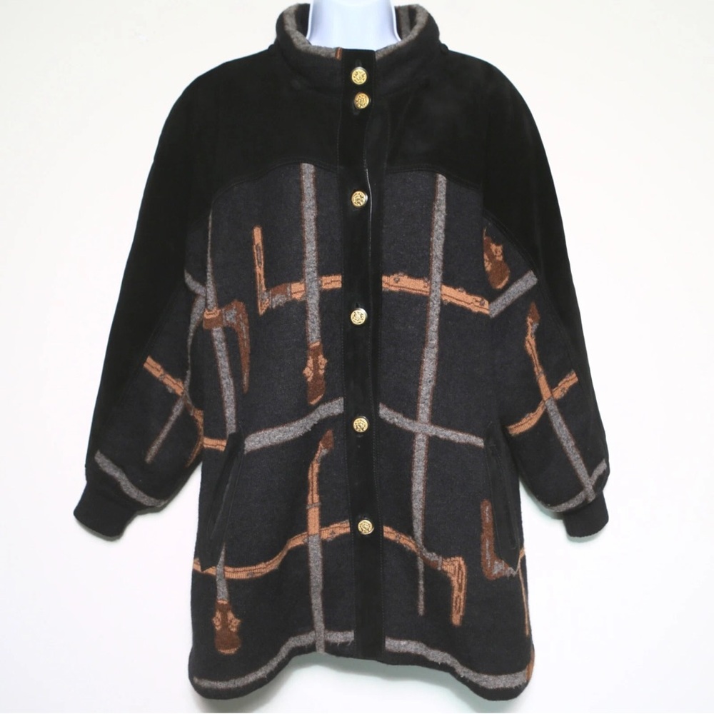 TORRAS - Gorgeous Heavy Wool Suede Leather Button-Up Jacket - Women's Size 12